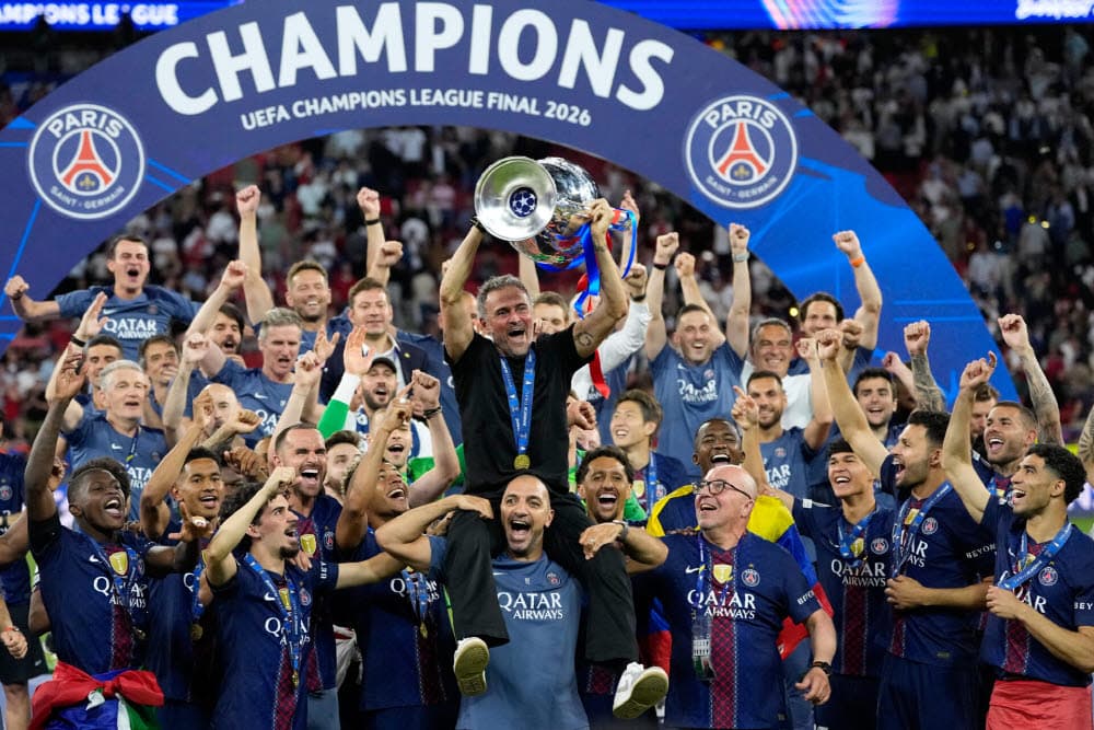 PSG, 아스널 꺾고 유럽 챔피언스리그 2연패 달성