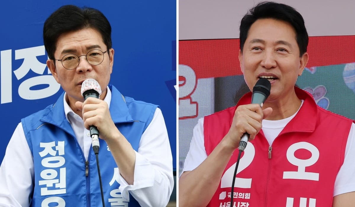 서울시장 여론조사에서 정원오 42% 오세훈 36% 기록